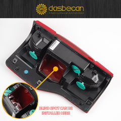 Right Passenger Side Tail Light Assembly Compatible with 2020 2021 2022 Ford F250 F350 Super Duty Blind Spot Module Can be Installed Rear Taillight