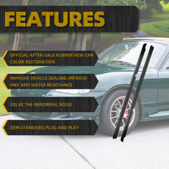 NA01-58-810F Weatherstrip Compatible with Mazda Miata1990-2005 Replace# NA01-59-810F(2PCS)