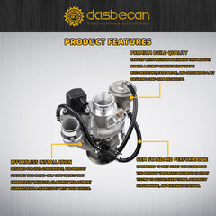 667-206 Turbo Turbocharger Kit TD025 Compatible with Chevy Cruze 2016-2019, Chevy Malibu 2016-2023, Chevy Trax 2019, Buick Encore 2017-2019 Replace# 12639941