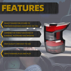 Right Passenger Side Tail Light Assembly Rear Lamp Compatible with 2022 2023 2024 Nissan Frontier