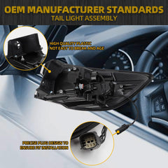 Tail Light Assembly LED Compatible With 2020 2021 2022 Ford Escape Taillight Rear Lamp Left Driver Side LJ6Z-13405-E