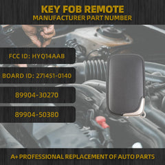 Key Fob Remote Compatible with Lexus GS350 Lexus GS430 GS460 GS450h LS460 LS600h IS250 IS350 ES350 GS300 Replaces 89904-30270 89904-50380 4 Button Keyless Entry Remote Control FCC ID HYQ14AAB