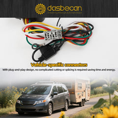 56161 Trailer Wiring Harness Compatible with Honda Odyssey 2005-2010 4-Pin Connector Towing Wiring Kit