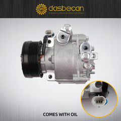 A/C Compressor w/Clutch and Oil Compatible with 2013-2022 Sonic Trax Encore Air Conditioning Compressor Replace# CO22301C 26699506 1.4L 1.8L L4