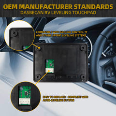 421484 RV Leveling Touchpad RV 5th Wheel and Travel Trailer Leveling System with Auto-Leveling Button Compatible with Ground Control TT and Other Lippert Leveling Systems