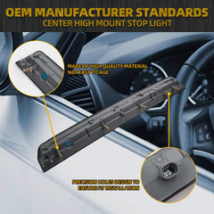 923-116 LED Center High Mount Stop Light Compatible with 2015-2020 Chevy Suburban Tahoe 2016-2019 Chevy Suburban 3500 HD Replaces 22783104 Third 3rd Brake Light