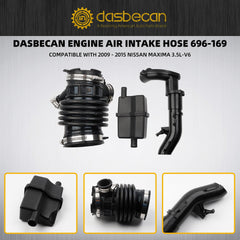 696-169 Engine Air Intake Hose Compatible with Nissan Maxima 2009 2010 2011 2012 2013 2014 2015, 3.5L-V6 Replaces# 165769N00C