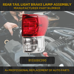 Right Rear Tail Lights Brake Lamps Assembly Compatible with 2010 2011 2012 2013 Toyota Tundra Replaces# 815500C090 TO2800165 815600C070 TO2800183 815600C090