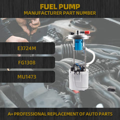 Electric Fuel Pump Module Assembly Compatible with Hummer H3 2006 2007 2008 3.5L 3.7L 5.3L with Sending Unit Replaces E3724M FG1308 P76700M SP6653M