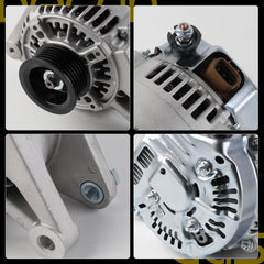 13878N 13878 Alternator Compatible with 2003-2008 Toyota Corolla Pontiac Vibe Matrix 1.8L 2000-2005 Celica MR2 Spyder L4 Replaces#22984 27060-0D110 102211-1900 102211-1920 102211-2610