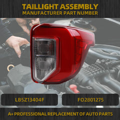 Right Passenger Side Tail light Compatible With 2020-2024 Ford Explorer Halogen+LED Rear Light Replace# LB5Z13404F FO2801275