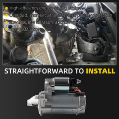 19049 Starter Motor Compatible with Toyota Corolla 2009-2016 Toyota Matrix 2009-2014 Pontiac Vibe 2009-2010 1.8L 1.6KW 9-Teeth Replaces# 19049N 428000-4300 428000-4590 428000-4591 28100-0T050