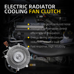 Electric Radiator Cooling Fan Clutch Compatible With Ford Expedition F-150 Lincoln Mark LT Navigator 2007-2008 Replaces# 7L1Z8A616B 7L1Z8A616C 7L1Z-8A616-A 7L1Z8A616A 3264 YB3074 622005