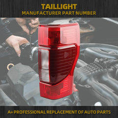 Right Passenger Side Tail Light Assembly Compatible with 2020 2021 2022 Ford F250 F350 Super Duty Blind Spot Module Can be Installed Rear Taillight