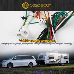 56261 Trailer Wiring Harness Compatible with 2015-2020 Toyota Sienna Excluding SE 4-Pin Connector Towing Wiring Kit