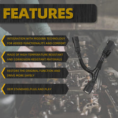 12-Pin to 6-Pin Quick Disconnect Tour Pack Light Wiring Harness Compatible with 2023 2024 Harley Davidsom CVO Street Glide, Road Glide ST Models, Replace# 67801128 67801129