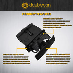 Dashboard Cup Holder Insert Ash Tray Compatible with Ford F150 2004-2008 Replaces# 6L3Z-1504810-A, Secure Non-Slip Design, Organize Drinks & Ash (Black)