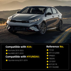 HVAC Blower Motor Compatible with Kia Forte 2019-2022 NIRO & Hyundai Loniq 2017-2019 Front Side A/C Heater Blower Motor with Fan Replace# 97113G2000 700345