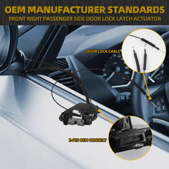 Front Right Passenger Side Door Lock Latch Actuator Compatible with Nissan Rogue 2015-2020 Replace# 805004BA0A