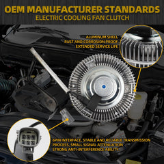 Electric Radiator Cooling Fan Clutch 3282 Compatible With Cummins diesel 5.9L 6.7L L6 Dodge Ram 2500 3500 4000 4500 5500 Replaces# 55056990AC 55056990AA 55056990AB