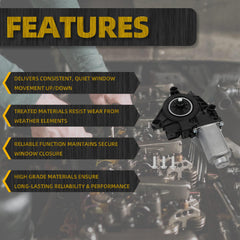 Left Side Window Regulator Motor Compatible with 2011-2023 Dodge Charger 300 Driver Side Power Window Motor 5-Pin Replace#68143987AA