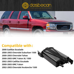 Fuel Evap Charcoal Vapor Canister Compatible with 2000-2003 Chevy Suburban 1500 Tahoe Avalanche 1500, GMC Yukon XL 1500 Yukon, 2002-2003 Cadillac Escalade Replaces# 15733604 215-407 911-137