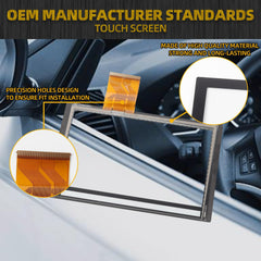 8“ Touch Screen Without LCD Compatible with 2020 2021 2022 Mitsubishi Outlander Replaces 8740A103 8740A098