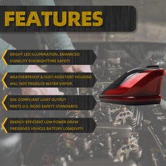 LED Tail Light Assembly Compatible with 2024-2025 Toyota Grand Highlander Rear Lamp Taillight Left Driver Side Replace#81560-0E340 815600E340