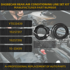 Rear AC Line Set Compatible with Chevy Tahoe GMC Yukon Cadillac Escalade 2007-2014 Air Conditioning Hoses Replaces# YTE33439 19257317 15-33439 (Only Fit Short Wheelbase SUV)