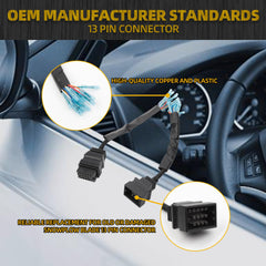MSC04753 Snow Plow Wiring Harness Repair Kit, 13 Pin Harness Connector Compatible with Boss Snowplow Blade, Replace# MSC04754