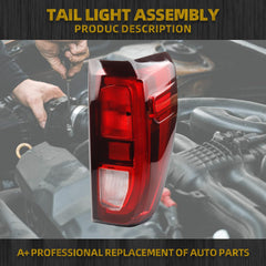 Right Passenger Side Tail Light Assembly Rear Lamp Halogen Type Compatible with 2019-2023 2024 GMC Sierra 1500/2500 HD/3500 HD Replace 84968737