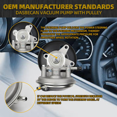 904-862 Vacuum Pump with Pulley Fits For 1995-2020 Isuzu NPR-HD NPR L96 LQ4 LY6 L31 L05 3.0L 3.9L 4.8L 5.2L 5.7L 6.0L Gas V8 L4 Replaces# 8972410351, 97241035, 8-97241-035-1
