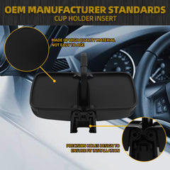 Cup Holder Insert Compatible with 2016 2017 2018 Honda HRV Replace 77230-T7W-A02ZA