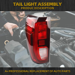 Left Driver Side Tail Light Assembly Rear Lamp Halogen Type Compatible with 2019-2023 2024 GMC Sierra 1500 /2500 HD/3500 HD Replace 84968736