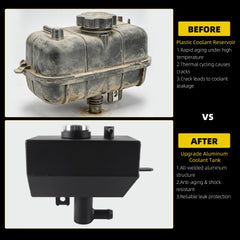 Dasbecan Aluminum Coolant Tank Compatible with Jeep Wrangler JL JLU 2018-25
