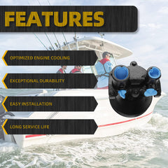 8M0137216 Raw Sea Water Impeller Pump with Pulley Installed Compatible with 2000 and Newer Mercury Mercruiser V6&V8 4.3L 5.0L 5.7L 6.2L, Replaces# 46-8M0118067, 46-862914T10, 46-862914T3