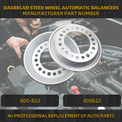 2 Pcs Auto Steer Wheel Automatic Balancers Compatible with 22.5-24.5" Wheel, Centramatic Aluminum Wheel Balancers, Replace# 800-822