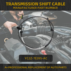 Automatic Transmission Gear Shift Cable Compatible with Ford Econoline E150 E250 E350 with E40D/4R100 1997-2004 Replaces YC2Z-7E395-AC