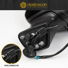 Right Passenger Side Mirror Compatible with Chevrolet Chevy Cruze 2016 2017 2018 2019 Power Glass Heated Rearview Door Mirror Assembly Replaces GM1321542 Black 5Pins