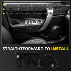 Window Master Switch Assembly Compatible with Chevy GMC for 2007-2009 Chevy Chevrolet Silverado GMC Sierra 1500 2500HD 3500HD Window Control Switch Replace#25789692 20945129(Black)
