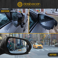 Right Passenger Side Mirror Compatible with 2016-2022 Toyota Prius with Power Heated Glass, Manual Folding, Blind Spot Light, Black Paint Replace# TO1321357 (6Pins)