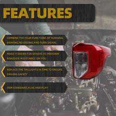 Right Passenger Side Tail light Compatible With 2020-2024 Ford Explorer Halogen+LED Rear Light Replace# LB5Z13404F FO2801275