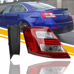 LED Halogen Tail light Compatible with 2013-2019 Ford Taurus Taillight Rear Lamp Left Driver Side Replace# DG1Z13405AA FO2804108