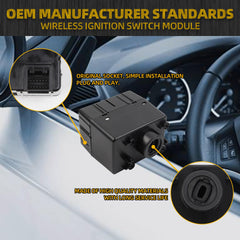 601-082 Wireless Ignition Module Switch Compatible with 2011-2013 Dodge Challenger, Ram 1500 2500 3500 4500 5500, Jeep Grand Cherokee, Chrysler Town & Country Replace# 68105739AC 5026533AE