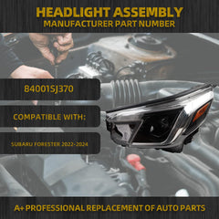 LED Headlights Compatible With Su-b-aru Fo-res-ter 2022-2024 Left