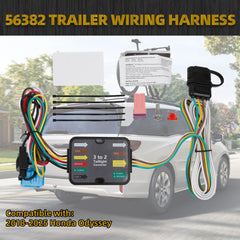 56382 Trailer Wiring Harness Compatible with Honda Odyssey 2018-2025 4-Pin Connector Towing Wiring Kit