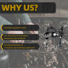 Front Passenger Side Power Window Regulator Assembly Compatible with Ford Expedition Lincoln Navigator 2003-2006 Right Side with 2-Pin Motor Panel Replaces 741-179 6L1Z7823208AA