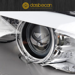 HID/Xenon w/AFS Type Headlight Compatible With 2011-2013 BMW 5 Series 528i 535i 550i M5 Left Driver Side Housing Chrome Clear Headlight Assembly Replaces# 63117271907