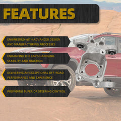 Rear Left Suspension Steering Knuckle Compatible with 2014-2018 Jeep Cherokee L4 V6 2.4L 3.2L Replaces# 5090073AD 5090073AE 5090073 (Driver Side)