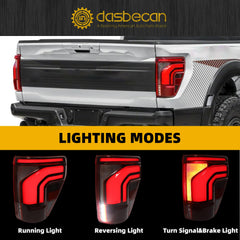 Right Passenger Side LED Tail Light Assembly W/Blind Spot (Module Not Included) Compatible with 2024 2025 Ford F150 Lariat Raptor Platinum Replace RL3Z-13404-C RL34-13B504-CD